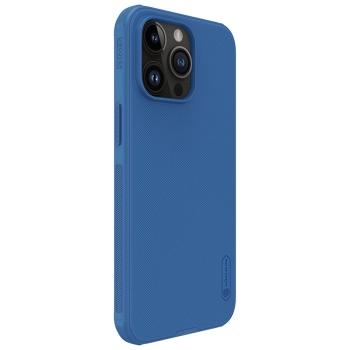 Wzmocnione etui do iPhone 15 Pro Max Nillkin Super Frosted Shield Pro - niebieskie