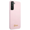 Etui Guess Silicone Script Metal Logo na Samsung Galaxy S22+ - lawendowe