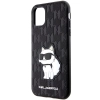 Etui Karl Lagerfeld Saffiano Monogram Choupette na iPhone 11 / Xr - czarne