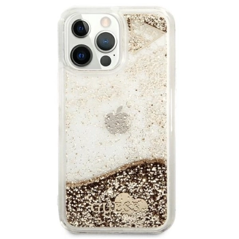 Etui Guess Glitter Charms na iPhone 13 Pro Max - złote
