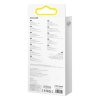 Baseus Flash Series Ⅱ kabel 3w1 do szybkiego ładowania USB-A do USB-C / Micro-USB / Lightning 66W 480Mb/s 1.2m fioletowy