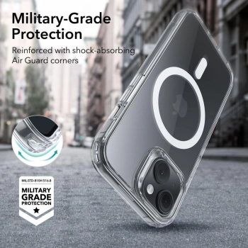 Etui ESR Classic Hybrid Halolock MagSafe na iPhone 15 Plus - przezroczyste