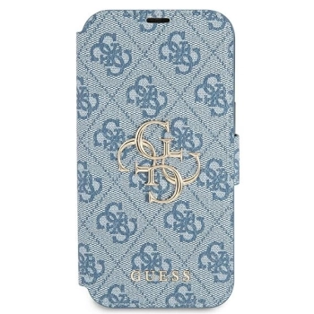 Etui Guess 4G Big Metal Logo na iPhone 13 mini - niebieskie