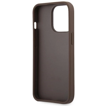 Etui Guess 4G Stripe Collection na iPhone 13 Pro / iPhone 13 - brązowe