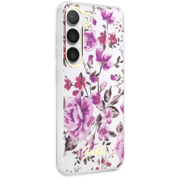 Etui Guess Flower Collection na Samsung Galaxy S23 - białe