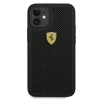 Etui Ferrari On Track Perforated na iPhone 12 mini - czarne