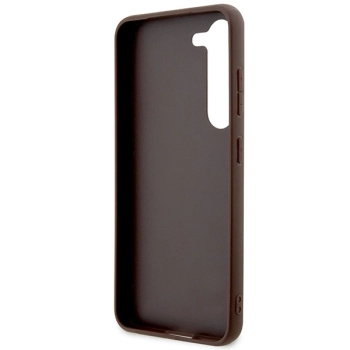 Etui Guess 4G Big Metal Logo na Samsung Galaxy S23 - brązowe