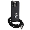 Etui Karl Lagerfeld Crossbody Saffiano Metal Pin Karl&Choupette na iPhone 13 Pro / iPhone 13 - czarne