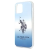 Etui U.S. Polo Assn. Gradient Pattern Collection na iPhone 12 mini - niebieskie