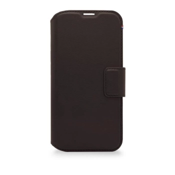 Etui Decoded Detachable Wallet Case skórzane z MagSafe z klapką do iPhone 14 Pro - brązowe