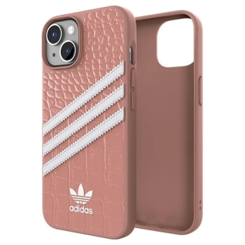 Etui Adidas OR Samba Alligator na iPhone 14 - różowo-białe