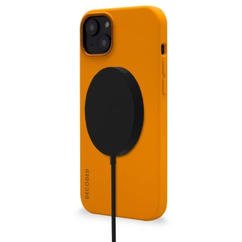 Etui Decoded Silicone Case silikonowe z MagSafe do iPhone 14 Plus - pomarańczowe