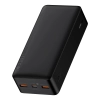 Baseus Bipow powerbank z szybkim ładowaniem 30000mAh 20W czarny (Overseas Edition) + kabel USB-A - Micro USB 0.25m czarny (PPBD050401)