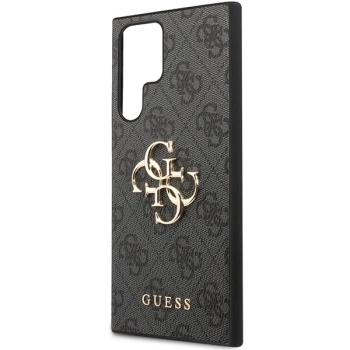 Etui Guess 4G Big Metal Logo na Samsung Galaxy S23 Ultra - szare