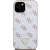 Etui Guess 4G Triangle Metal Logo na iPhone 15 / 14 / 13 - białe