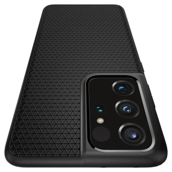 Etui Spigen Liquid Air na Samsung Galaxy S21 Ultra - czarny mat