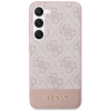 Guess GUHCS23SG4GLPI S23 S911 różowy/pink hard case 4G Stripe Collection