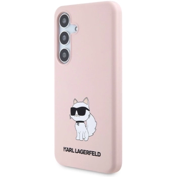 Etui Karl Lagerfeld Silicone Choupette na Samsung Galaxy S24 - różowe