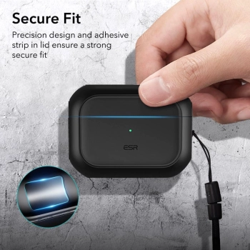 ESR Orbit Halolock z MagSafe na Apple AirPods Pro 1 / 2 - czarne