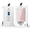 Dux Ducis Grit skórzane etui do iPhone 14 Pro elegancki pokrowiec ze sztucznej skóry (kompatybilne z MagSafe) różowy