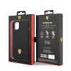 Etui Ferrari Silicone Metal Logo Magsafe na iPhone 14 - czarne