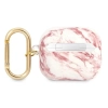 Etui Guess Marble Strap Collection na AirPods 3 cover - różowe