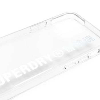 Etui SuperDry Snap na iPhone 12 mini - srebrne
