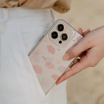 Etui Uniq Coehl Meadow na iPhone 14 Pro Max - różowe