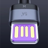 Baseus Cafule kabel przewód USB Typ C SuperCharge 40W Quick Charge 3.0 QC 3.0 1m szaro-czarny (CATKLF-PG1)
