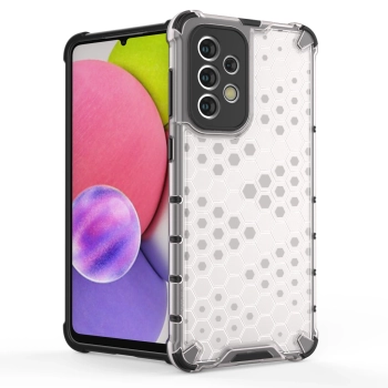 Honeycomb etui pancerny pokrowiec z żelową ramką Samsung Galaxy A33 5G przezroczysty