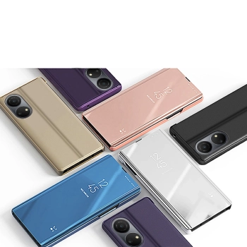 Clear View Case etui Honor X8 pokrowiec z klapką czarne