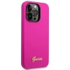 Etui Guess Silicone Vintage Gold Logo na iPhone 14 Pro - fuksjowe