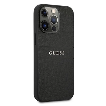 Etui Guess Saffiano Strap na iPhone 13 Pro / iPhone 13 - czarne