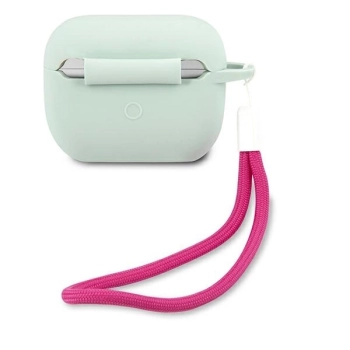 Etui Guess Silicone Vintage na AirPods Pro - niebiesko-różowe