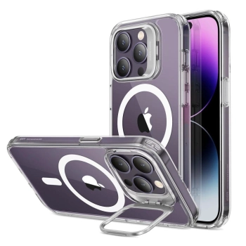 Etui ESR Classic Kickstand Halolock MagSafe na iPhone 14 Pro - przezroczyste