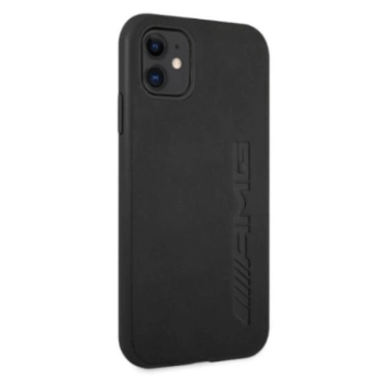 Etui AMG Leather Hot Stamped na iPhone 11 / Xr - czarne