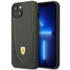 Etui Ferrari Leather Curved Line na iPhone 13 - czarne
