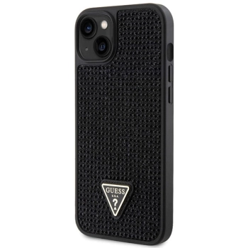Etui Guess Rhinestone Triangle na iPhone 14 Plus - czarne