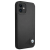Etui BMW Leather Deboss na iPhone 12 mini - czarne