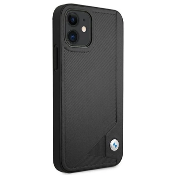 Etui BMW Leather Deboss na iPhone 12 mini - czarne