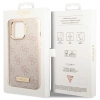 Etui Guess 4G Logo Plate MagSafe na iPhone 14 Pro Max - różowe