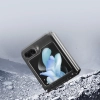 Skórzane etui Samsung Galaxy Z Flip5 5G z klapką portfel pokrowiec na tył Dux Ducis Bril - czarne