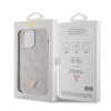 Etui Guess Leather 4G Diamond Triangle do iPhone 15 Pro Max - różowe