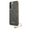 Etui Guess 4G Charms Collection na Samsung Galaxy S21+ - szare