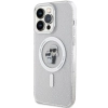 Etui Karl Lagerfeld Karl&Choupette Glitter MagSafe na iPhone 15 Pro Max - przezroczyste