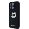 Etui Karl Lagerfeld Silicone Choupette Head MagSafe na iPhone 15 Pro Max - czarne
