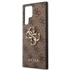 Etui Guess 4G Big Metal Logo na Samsung Galaxy S22 Ultra - brązowe