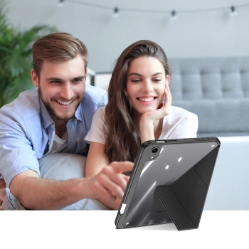 Dux Ducis Magi etui do iPad mini 2021 pokrowiec smart cover z podstawką i schowkiem na Apple Pencil czarny