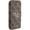 Etui Guess 4G Metal Logo na iPhone 15 / 14 / 13 - brązowe