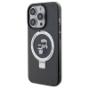 Etui Karl Lagerfeld Ring Stand Karl&Choupettte MagSafe na iPhone 14 Pro - czarne